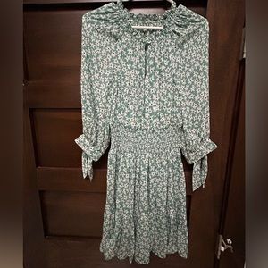 Rebecca Taylor Women's Long Sleeve Star Smock Dress Women's Dress Ivy Combo